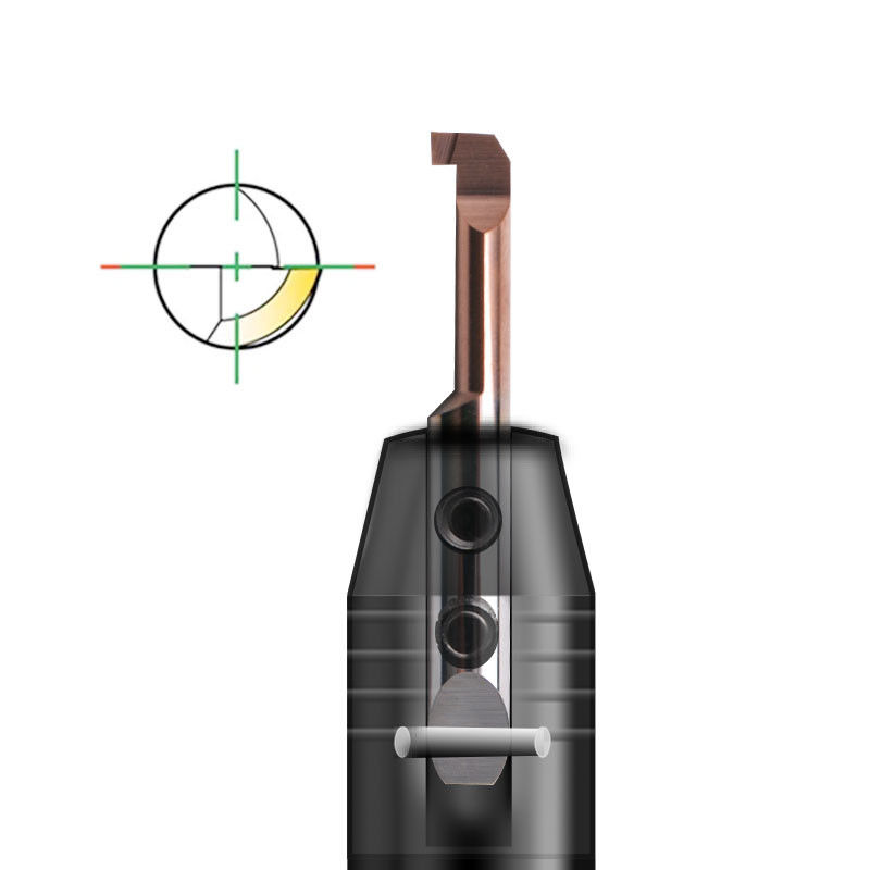 Refrigerador interno herramienta de micro perforación personalizada material de carburo de tungsteno para máquina de torno