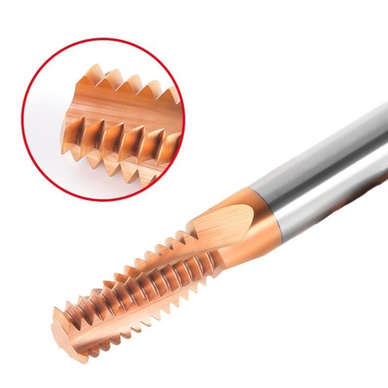 Máquina CNC con dientes completos de roscado de extremos de molino 4 flautas para aluminio y acero
