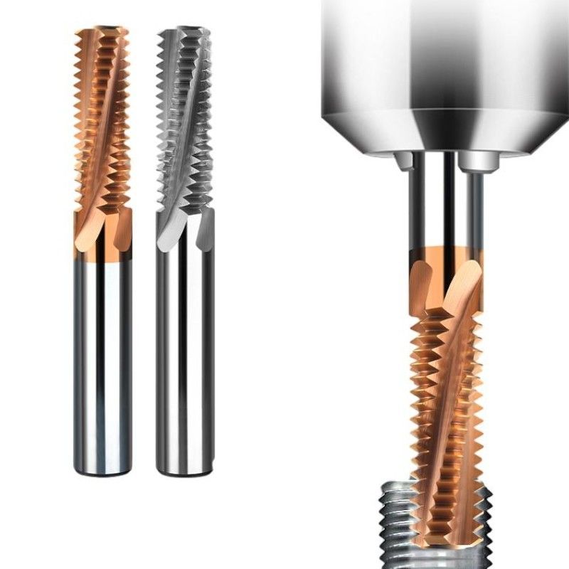 Máquina CNC con dientes completos de roscado de extremos de molino 4 flautas para aluminio y acero