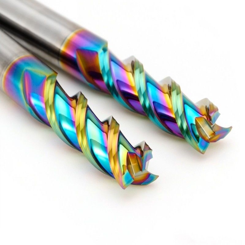 Fábrica de extremos de carburo de aluminio DLC espejo Nano revestimiento 3 flautas para el mecanizado CNC