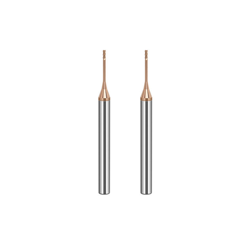 Molino de extremo de tungsteno de micro diámetro con borde de corte de 0,2 mm longitud de flauta de 2,5 mm