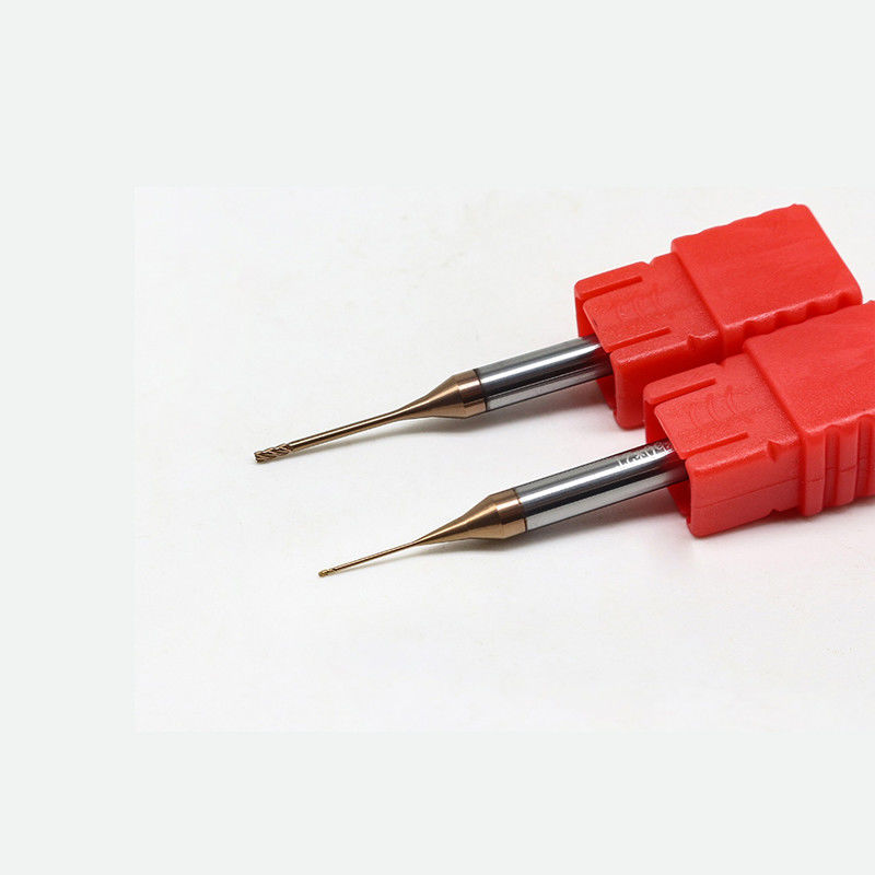 Molino de extremo de tungsteno de micro diámetro con borde de corte de 0,2 mm longitud de flauta de 2,5 mm
