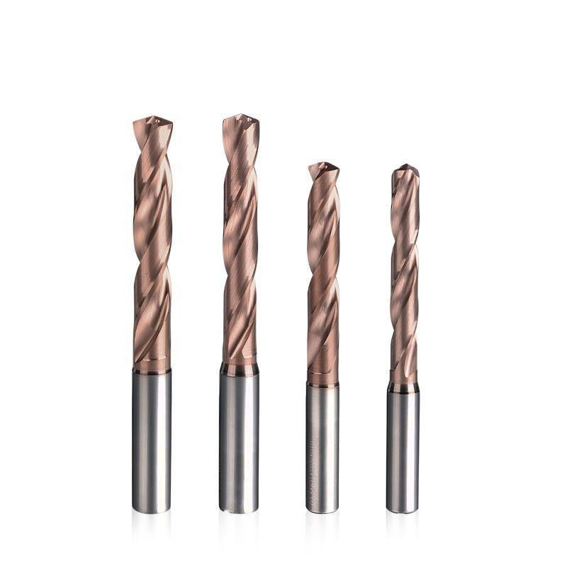 Din Estándar de refrigeración interna 5xd Paso 0.1mm taladro de carburo espiral flauta taladro dividido