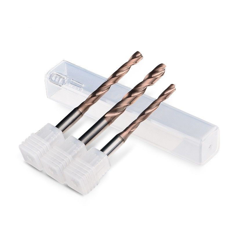 Din Estándar de refrigeración interna 5xd Paso 0.1mm taladro de carburo espiral flauta taladro dividido