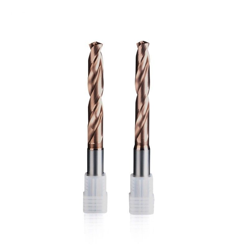 Din Estándar de refrigeración interna 5xd Paso 0.1mm taladro de carburo espiral flauta taladro dividido